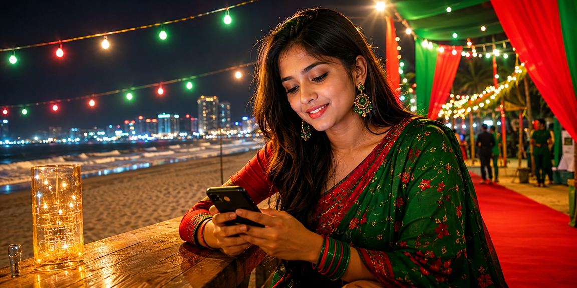 কক্সবাজারে রামি কার্ড গেম খেলছেন মোবাইলে ব্যবহারকারী