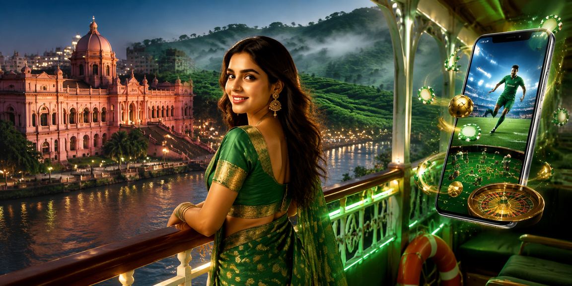 ঢাকায় চা বাগানে মোবাইলে ক্যাসিনো প্রোমোশন দেখছেন ব্যবহারকারী